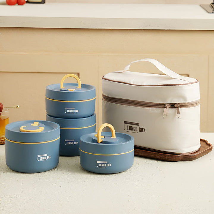 Insulated Lunch Box with Multi-Layer Compartments & Leak-Proof Design | Comes with Carry Bag