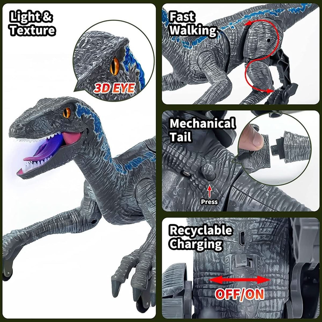 Interactive Dinosaur Toy with Light & Sound for Prehistoric Fun