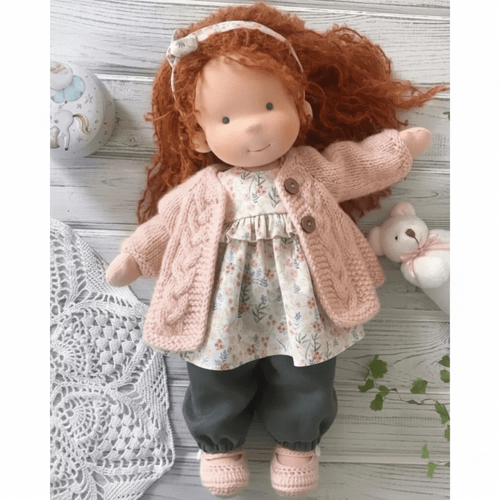 Handmade Cotton Waldorf Doll for Creative Play