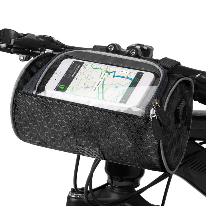 Compact Bike Handlebar Bag with Phone Pocket – Convenient Storage for On-the-Go