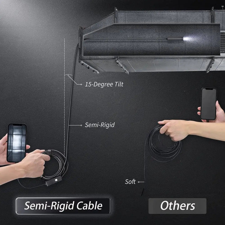 5m Cable Inspection Camera with Endoscope Functionality for Mobile Devices
