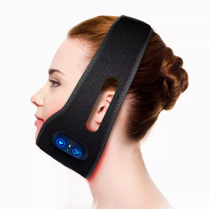 Chin Contour Red Light Therapy Belt for Reducing Double Chin