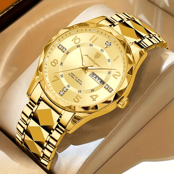 Men's Multifunctional Waterproof Sports Watch - Titanium