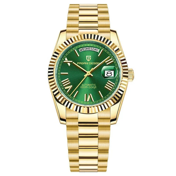 Premium Men's Automatic Watch – Stainless Steel, Self-Winding, Calendar Feature – Versatile Style for Any Occasion