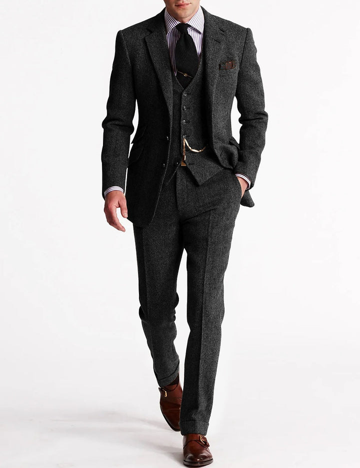 Men's Tweed Tuxedo Suit | Complete
