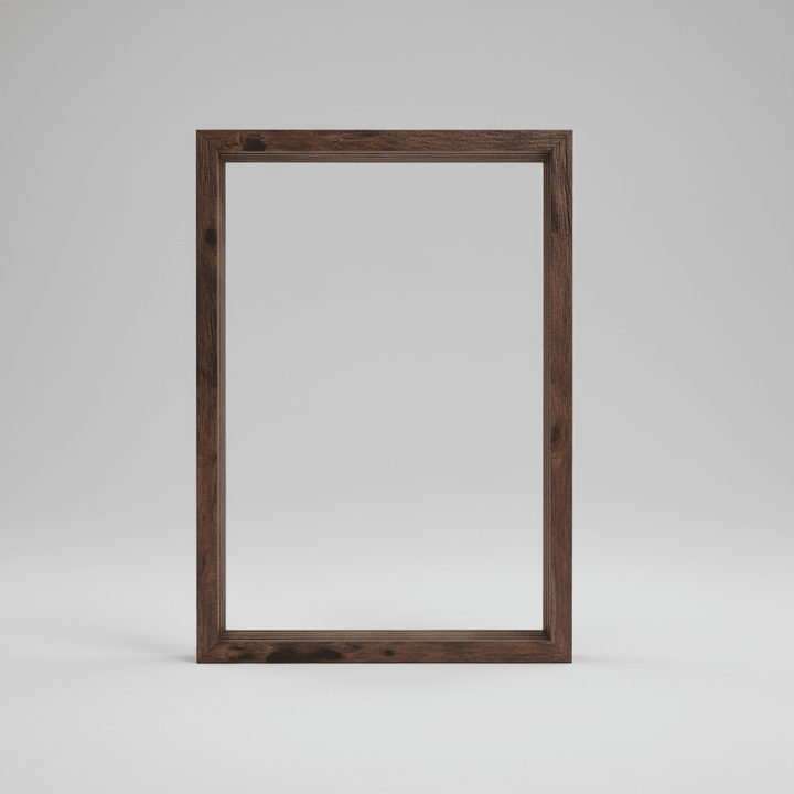 Wooden Baby Memory Frame with Clay for Hand and Footprints