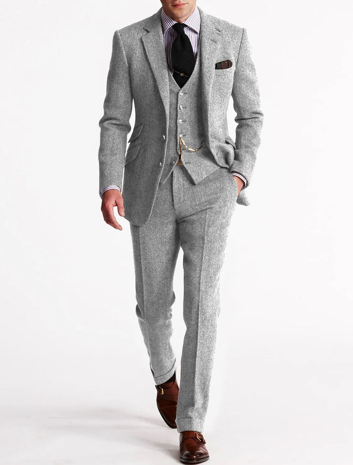 Men's Tweed Tuxedo Suit | Complete