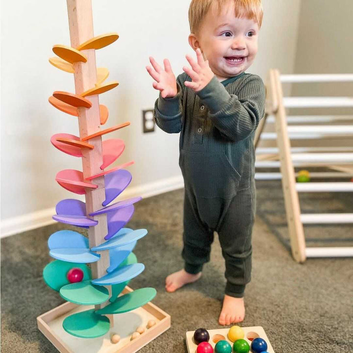 Wooden Ball Track for Children Aged 1 and Up