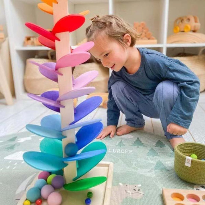 Wooden Ball Track for Children Aged 1 and Up