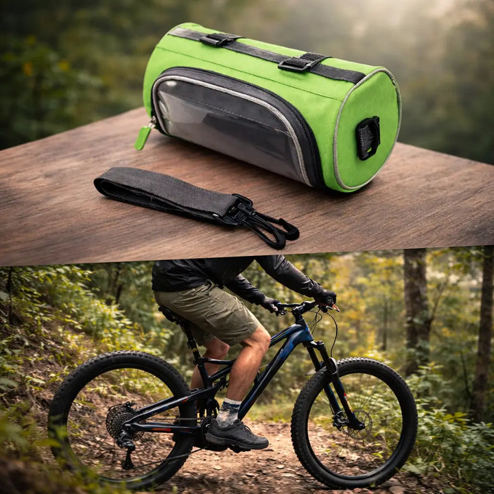 Waterproof Bicycle Handlebar Bag with Touchscreen