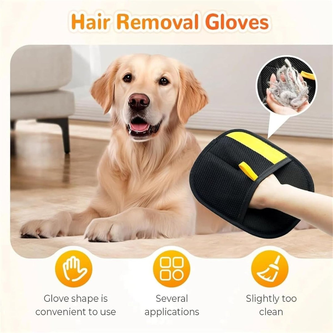Efficient Grooming Gloves for Removing Pet Hair