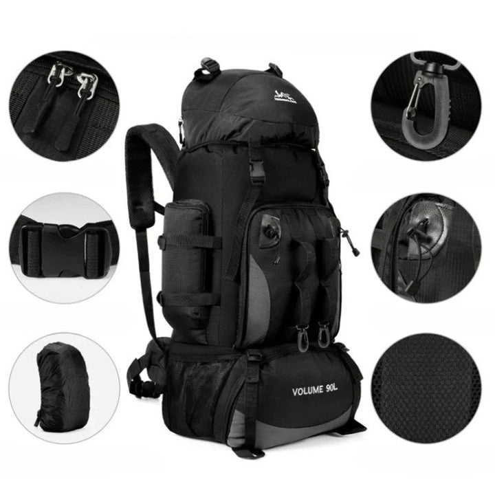 Lightweight Waterproof 90L Hiking Backpack